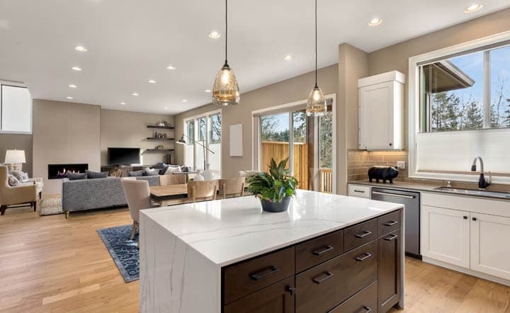 Moderne Beleuchtung im Wohnbereich